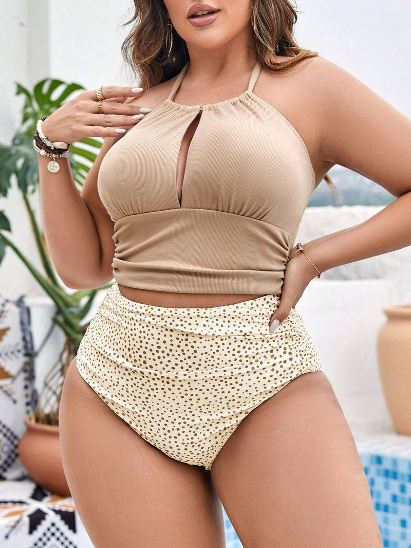 Biquini Feminino Cintura alta e Top Refinado Rita Plus Size