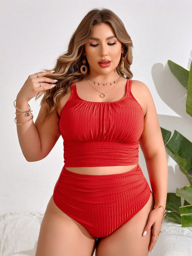 Tankini Feminino Cintura Alta Anastacia Plus Size