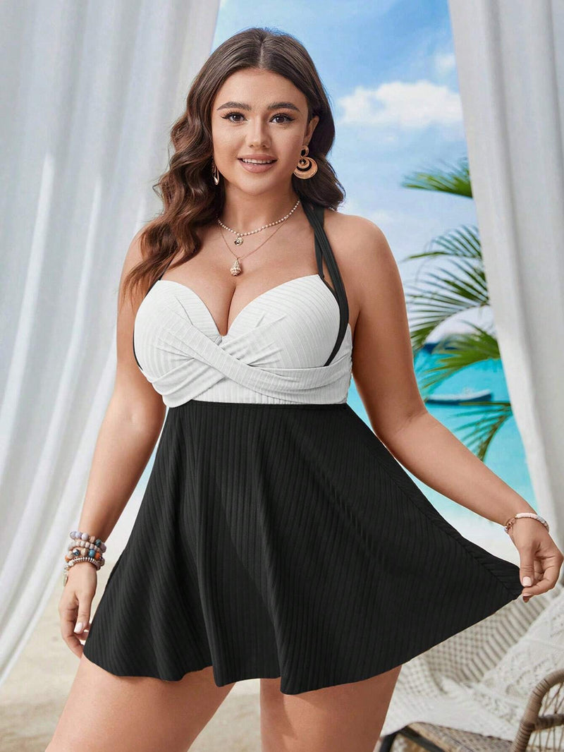 Biquini Saia Feminino Conjunto de Praia com Bojo e Design Sofisticado Graciele Plus Size