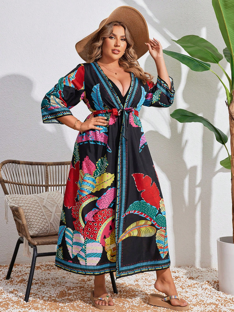 Saida de praia Comprida Feminina Marianna Plus Size