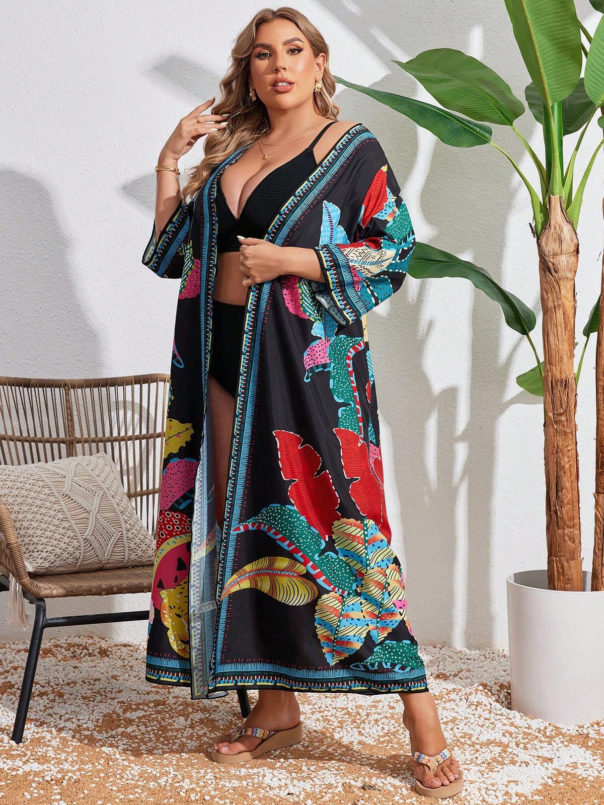 Saida de praia Comprida Feminina Marianna Plus Size