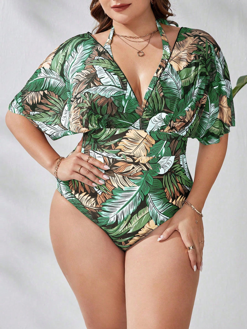 Maiô Feminino Com Mangas Lucia Plus Size