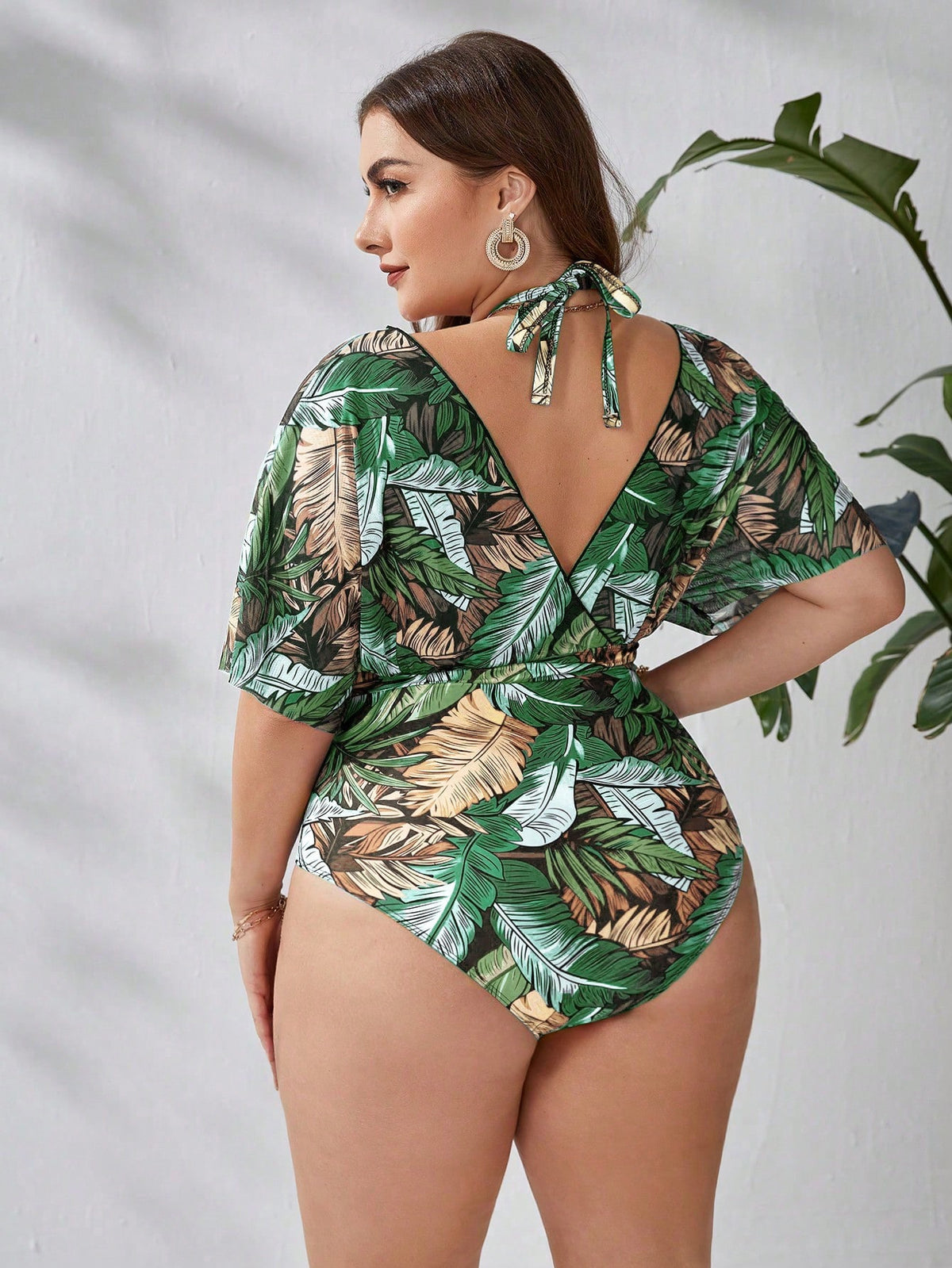 Maiô Feminino Com Mangas Lucia Plus Size