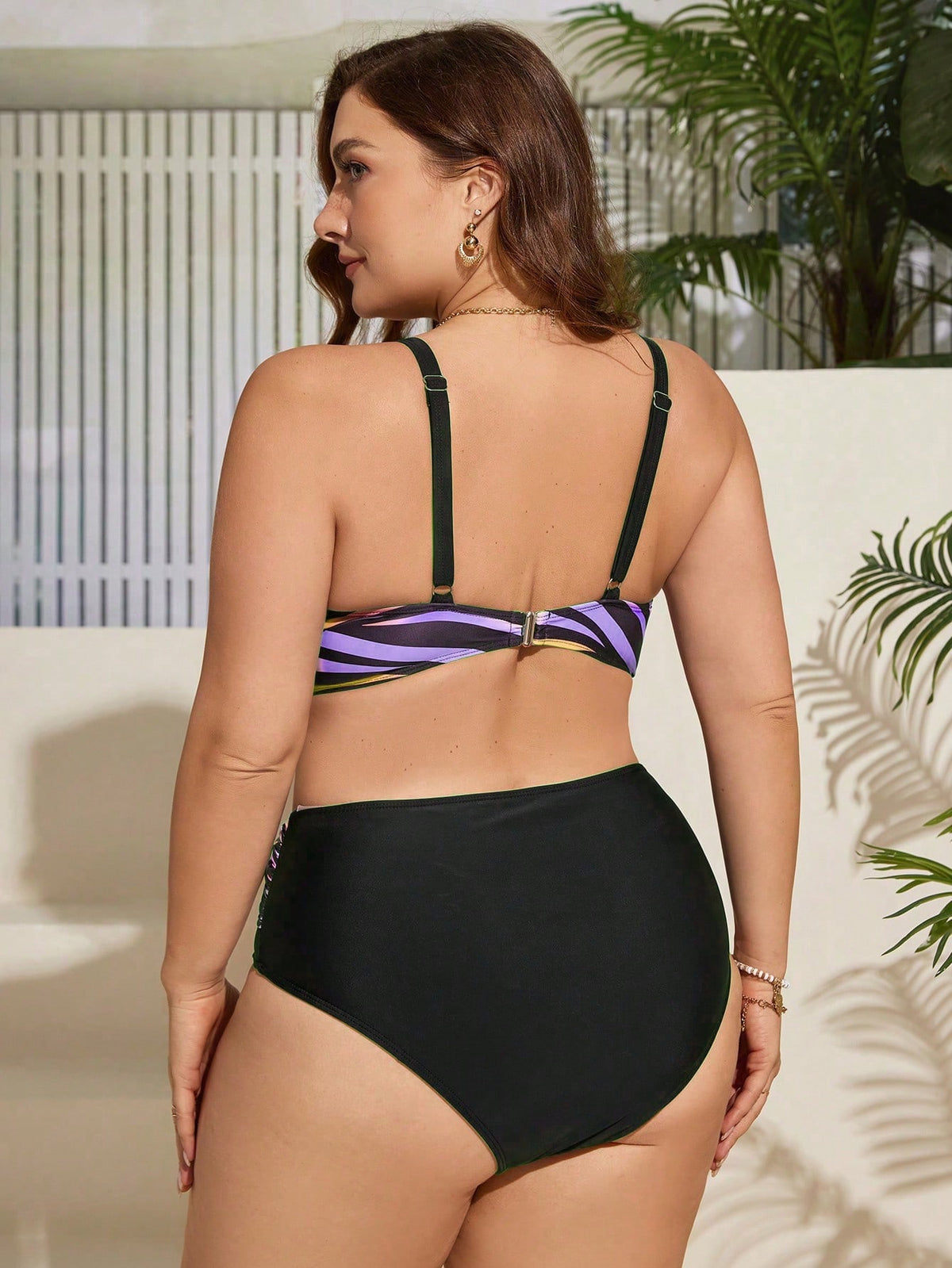 Biquini Feminino Estampa de Tigre Colorido Arianny Plus Size