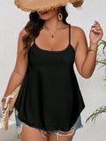 Blusa Feminina Alça Fina Lisa Simples Sandra Plus Size