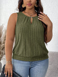 Blusa Feminina Canelada Sem Mangas Marinela Plus Size