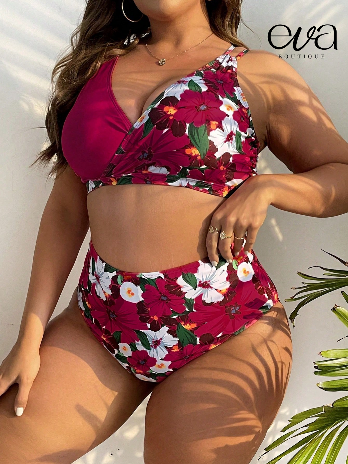 Biquini Feminino Cintura Alta Confortável Jenny Plus Size